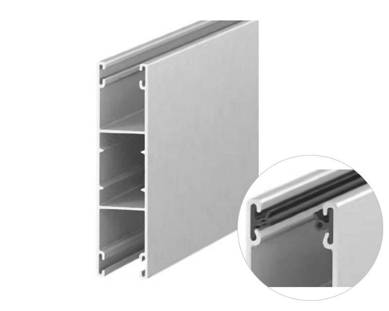 ALUTECH GR83x22IE Шина направляющая, с вставкой, шагрень