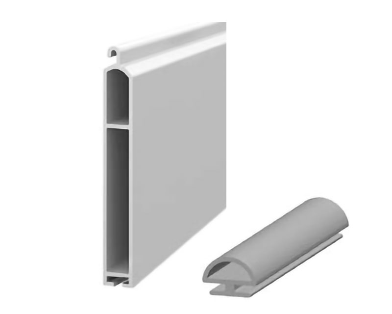 ALUTECH ESU8x60IE Профиль концевой универсальный, алюминиевый, экструдированный, Шагрень