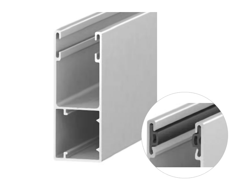 ALUTECH GRM66x27IE Шина направляющая, с вставкой, шагрень