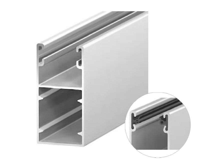 ALUTECH GR45x22IE Шина направляющая, с вставкой, шагрень