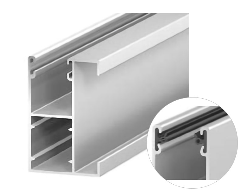 ALUTECH GR53x34IE Шина направляющая, с вставкой, шагрень