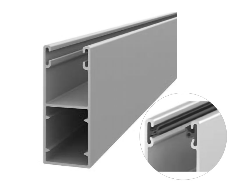 ALUTECH GR53x22I/eco Шина направляющая, с вставкой, шагрень