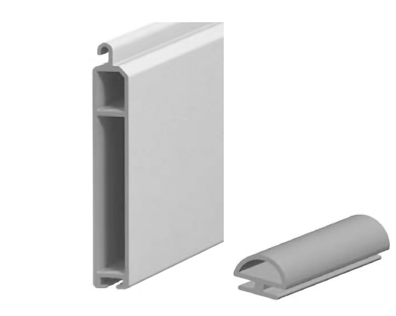 ALUTECH ESL9x50I/eco Профиль концевой универсальный, с вставкой, Шагрень