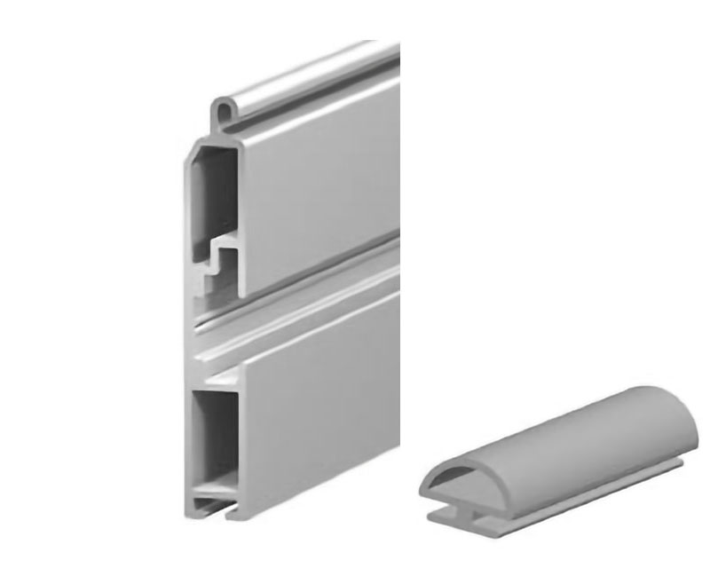 ALUTECH ES9x45I/eco Профиль концевой, с вставкой, алюминиевый, экструдированный, Шагрень